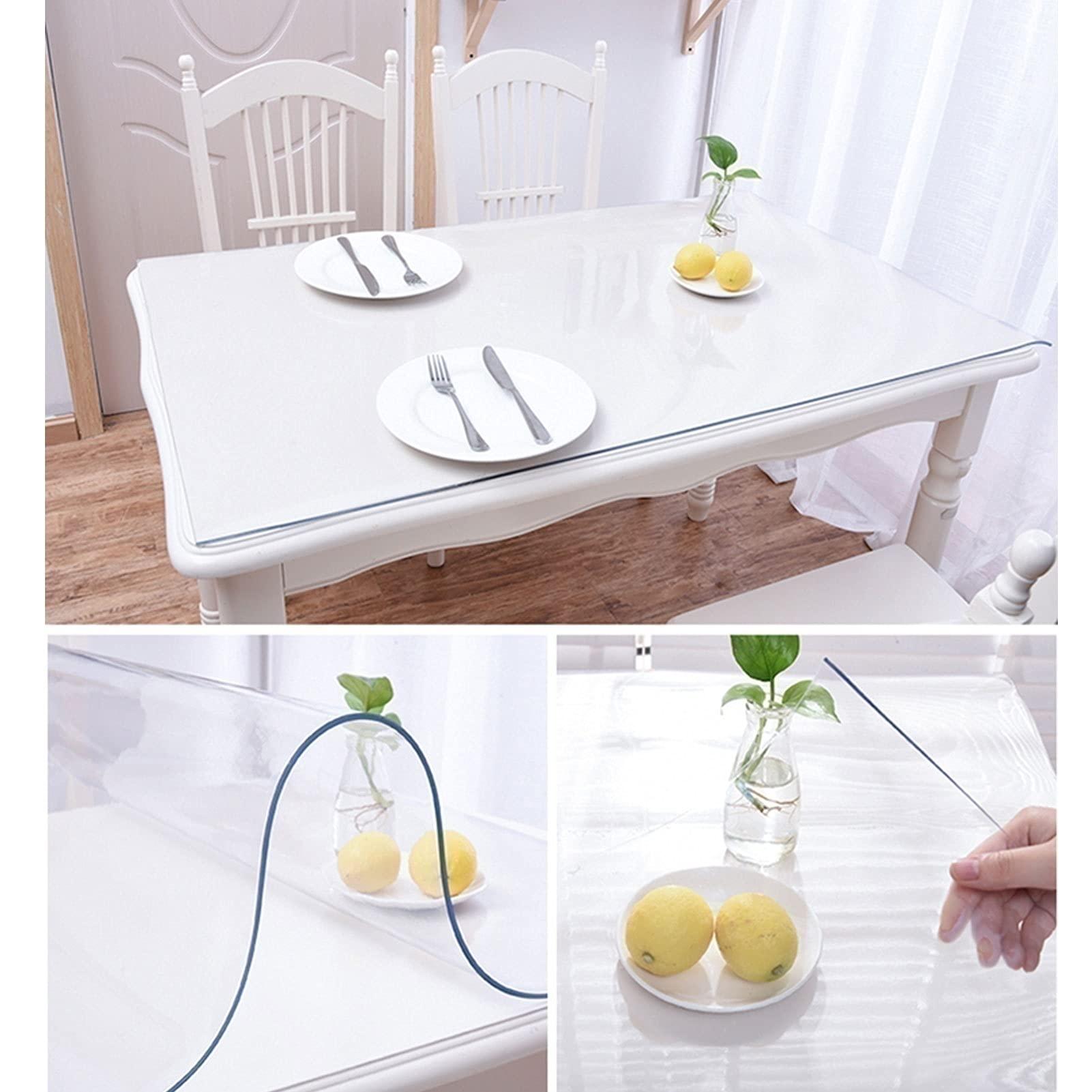 DTDMY Vinyl Tablecloth Waterproof - Oil Proof Spill-Proof Rectangle Plastic Table Cloth - Wipe Clean PVC Table Cover for Summer Indoor/Outdoor Table Covers Waterproof Rectangle ( Size : 3559inch/90150cm )