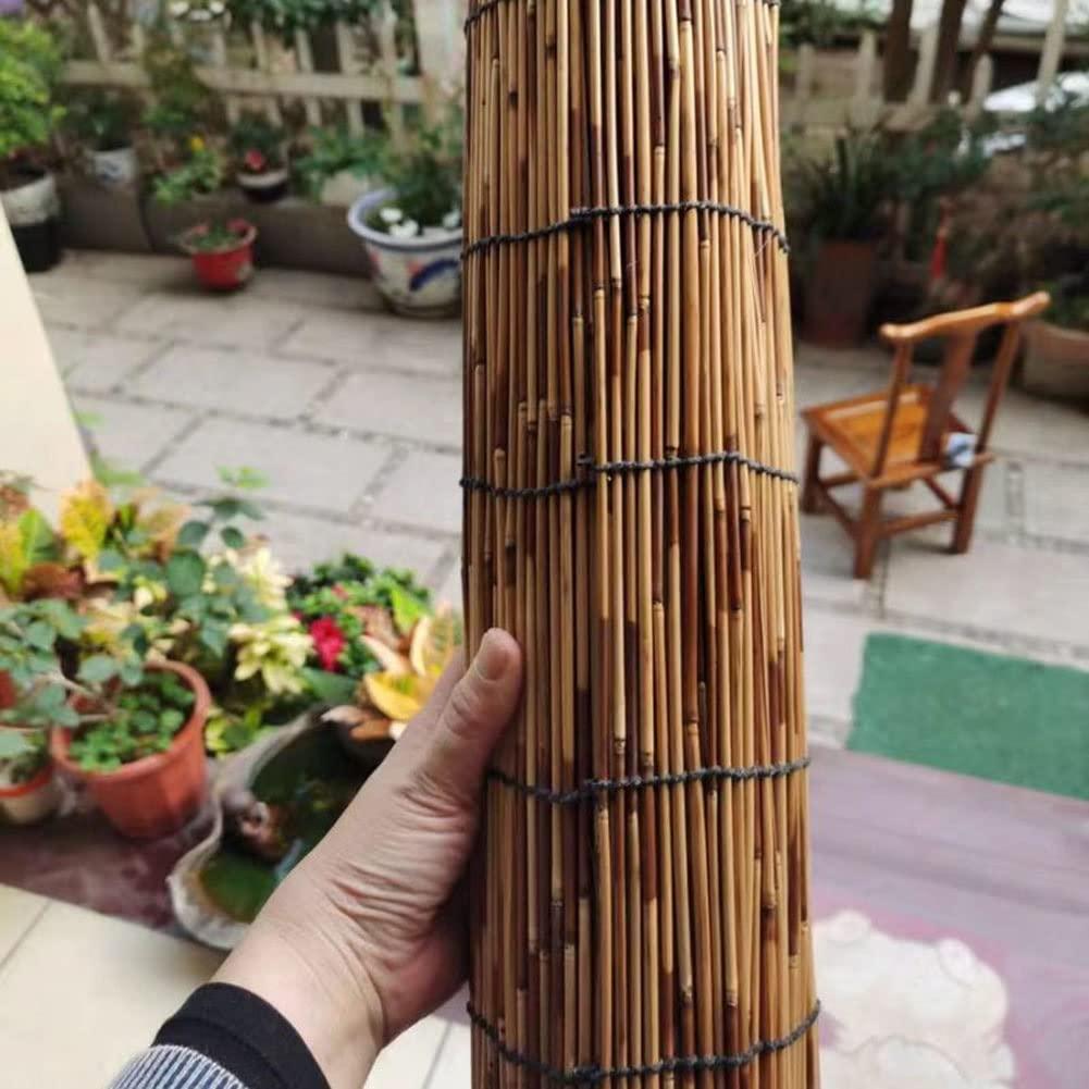 HomeLoft Basics Bamboo Shades for Patio, Reed Roll Up Window Blinds, Privacy Bamboo Blinds for Outdoor/Indoor, w/Raise/Lower, Sun-Filtering, Light-Transmissive (Size : 74" Wide x 72" High)