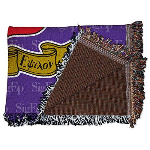 VictoryStore VictoryStore Blanket - Sigma Phi Epsilon Woven Blanket, “SigEp” Coat of Arms Design