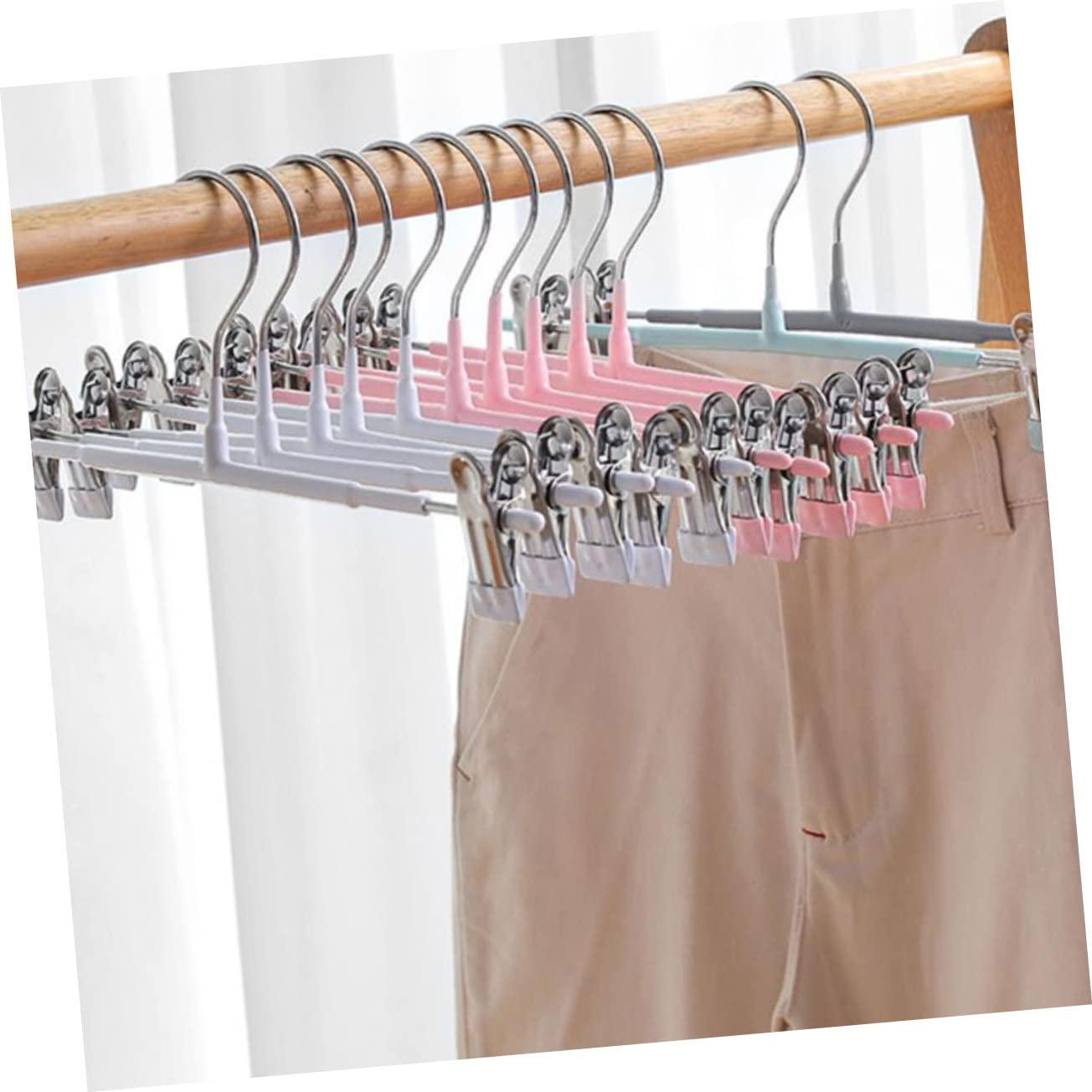Ciieeo Ciieeo Clip Hangers for Pants Skirt Hangers Non Design Space-Saving for Dorm Home