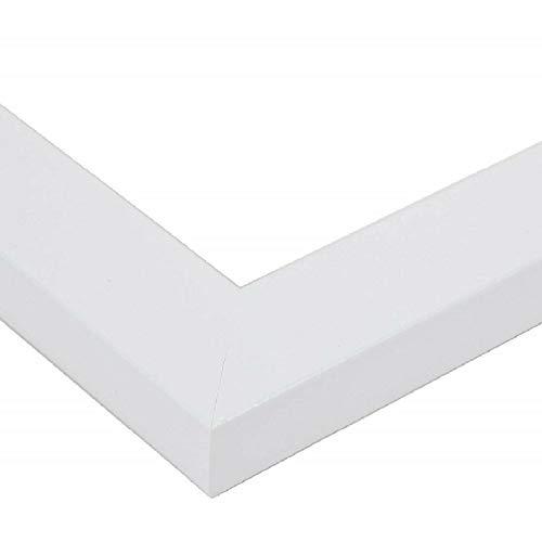 US Art US Art Frames 18x20 Chalk White Flat 1.25 Inch, Smooth Wrapped Finish Wood Composite Wall Decor Picture Poster Frame