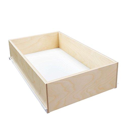 Shelves That Slide Sliding Pull-Out Shelf for Cabinets (Pantry Drawers, Kitchen Cupboards, Bathroom Storage, etc.) 4 7/8\" Tall - 21 3/4\" Deep - Includes 3/4 Slides & Base Mounting - Clear Opening Width: (24\")