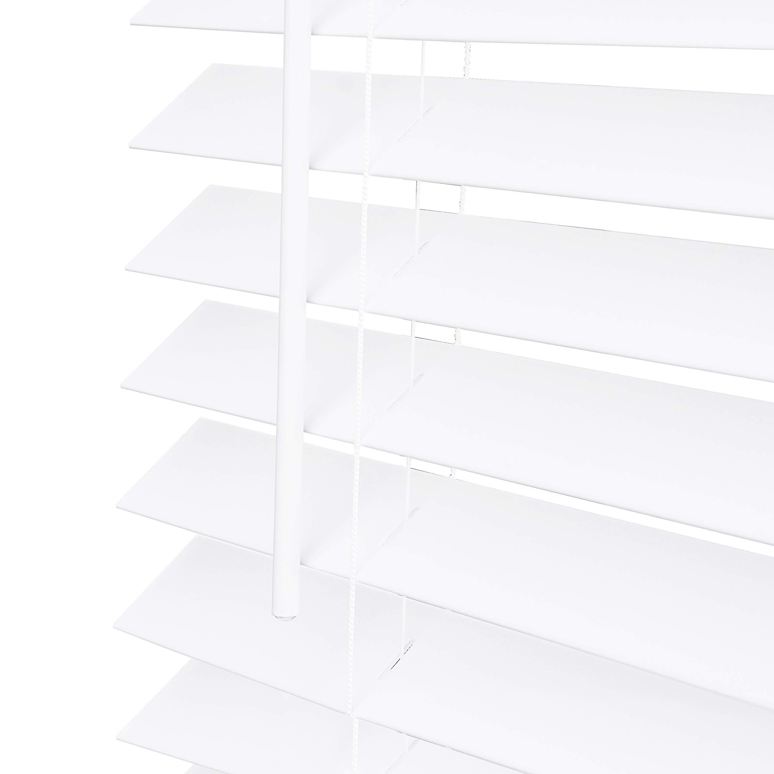 CHICOLOGY CHICOLOGY Faux Wood Blinds, Window Blinds, Window Shades, Window Treatments, Blinds & Shades, Window Shades for Home, Chelsea White (Commercial Grade), 43" W x 72" H