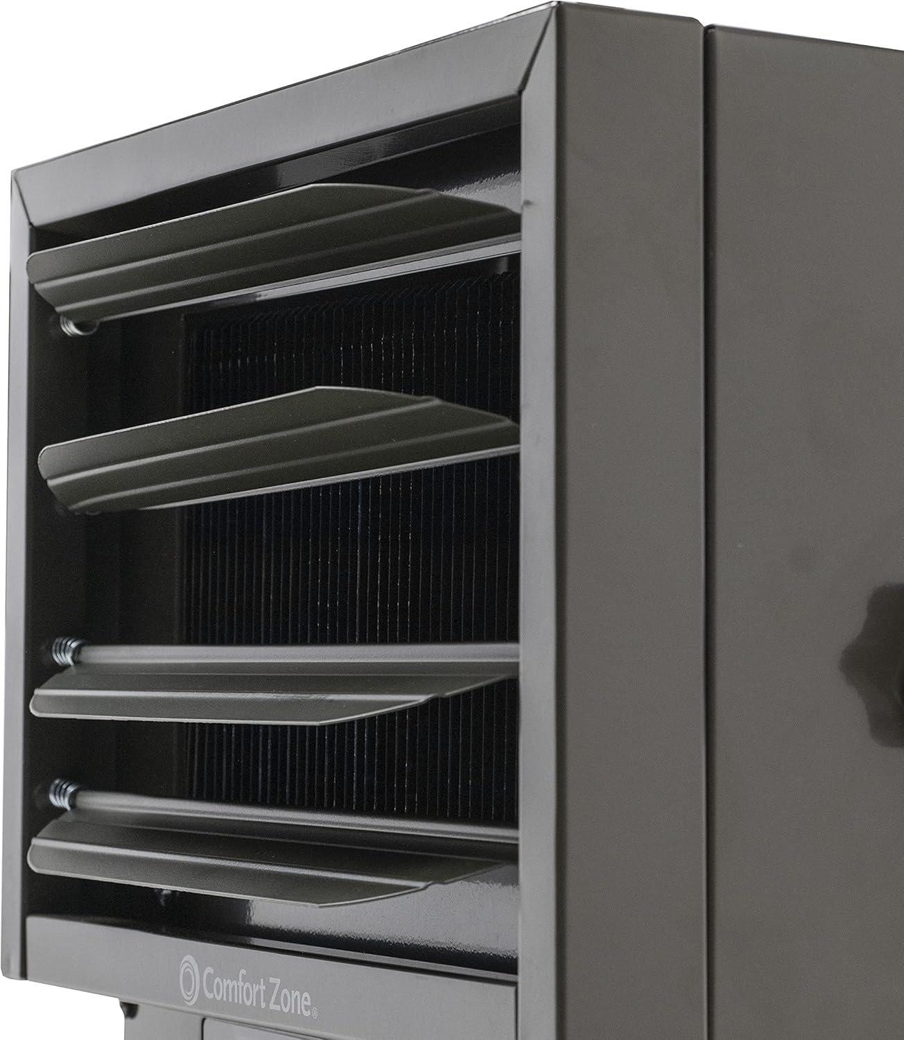 Comfort Zone Comfort Zone Hard-Wired Ceiling Mount Garage Space Heater with Remote, 7,500 Watt, 240 Volt, Fan-Forced, Overheat Protection, Digital Thermostat, 12-Hour Timer, Ideal for Garage & Workshop, CZ230ER