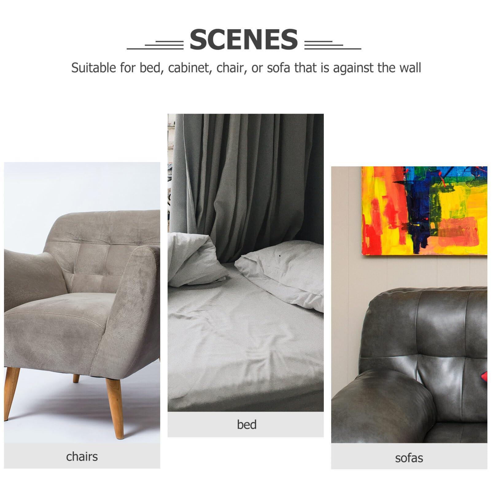 Homoyoyo Homoyoyo 2pcs Bed Frame Headboard Stoppers for Wall Headboard Stoppers for Bed Headboard Fixers Bed Anti Shake Tool Bed Stabilizer Bed Stoppers Bed Holder Cabinet Power Supply Abs White