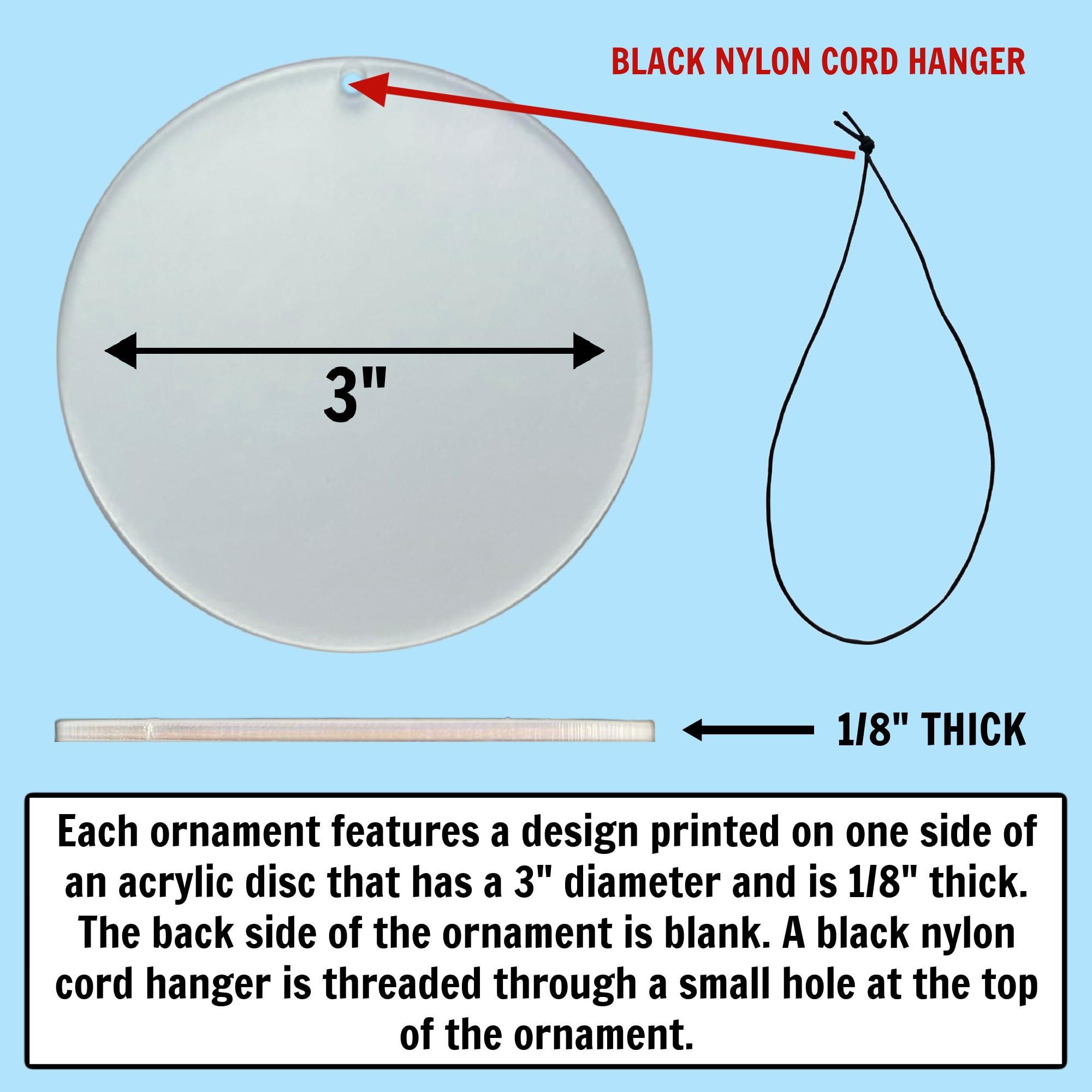 Cranberry Collective Hawaii Christmas Ornament - Frosted Edge Design Featuring State Flag and Map Composite Graphic - 2024 Acrylic Tree Decoration - Holiday Gift and Home Decor