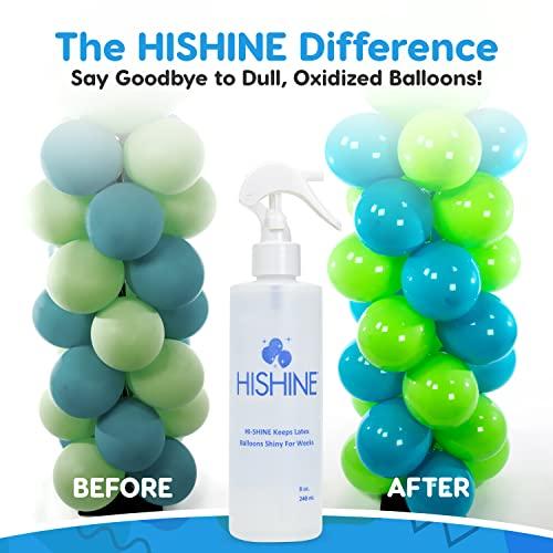 HI-FLOAT Hi-Shine Balloon Spray 8 oz - Instant Gloss & Vibrant Finish - Enhance Party Decor - Birthdays, Weddings, Special Events - Easy Application - Long-Lasting Results - Elevate Your Celebration
