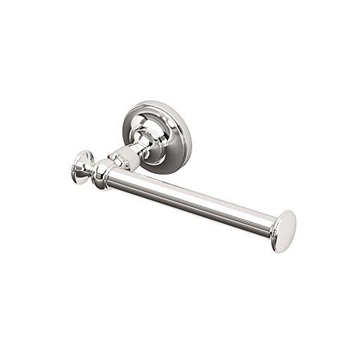 Gatco Gatco 4123 Tavern Toilet Paper Holder, Polished Nickel / Wall Mounted Euro Style Toilet Tissue Holder, Zinc