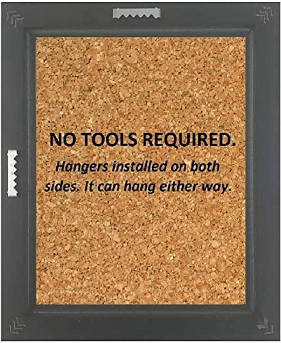 US Art US Art Frames 13x25 Flat Black 1.25 Inch Wide, Smooth Wrapped Wall Decor Picture Poster Photo Frame