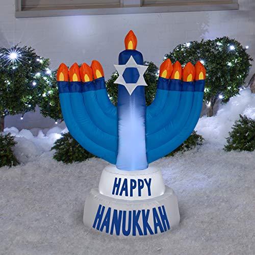 Gemmy Gemmy Industries Hanukkah Menorah Christmas Inflatable Plastic