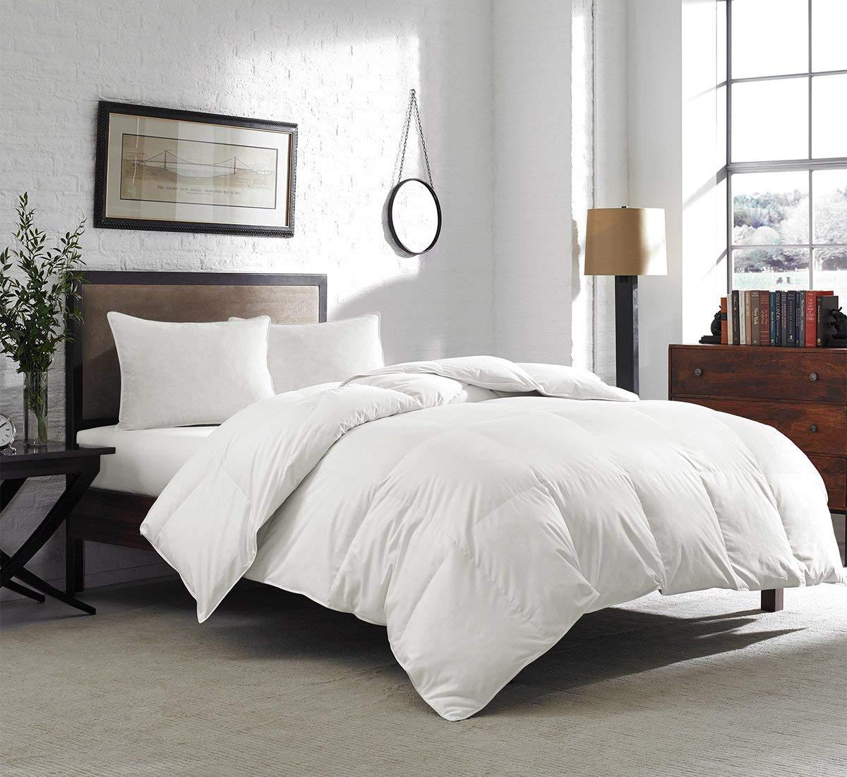 New York Mercado Luxury Quality 300 GSM 100% Genuine Organic Cotton 800 TC Comforter Warm Ultra-Soft Italian Finish GOTS Certified HEAVEN LIKE FEEL All-Season Quilt Box Stitched Comforter (Twin, Gold)