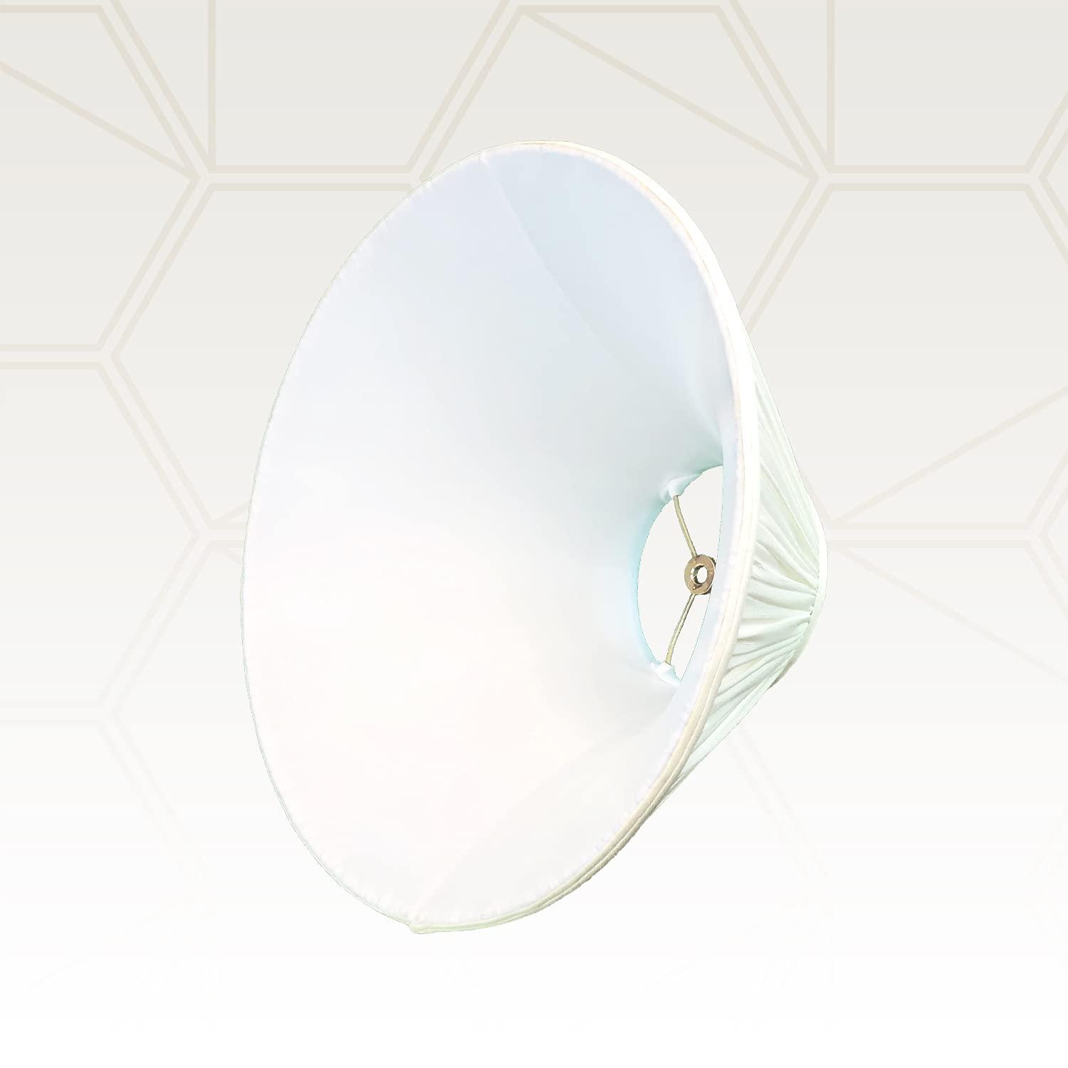 Royal Designs, Inc. Royal Designs Coolie Empire Gather Pleat Lamp Shade, Eggshell, 5 x 14 x 9.5