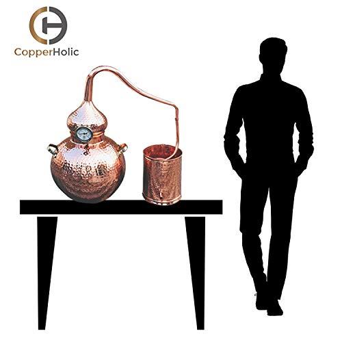 COPPERHOLIC 5 Gallon Pure Copper Alembic Still for whiskey, moonshine essential oils by Copperholic