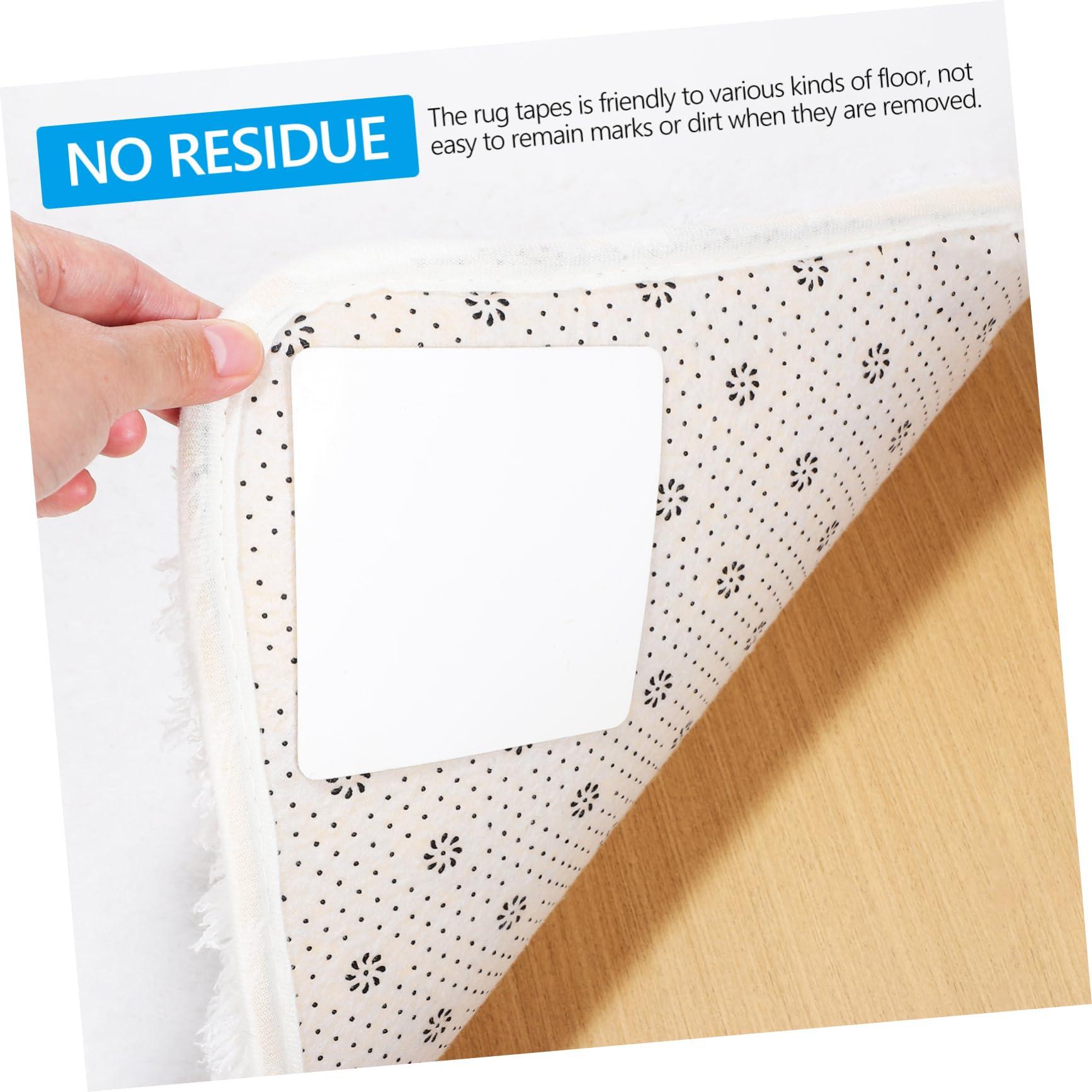 PRETYZOOM PRETYZOOM 16pcs Carpet Grippers Non Slip Rug Stickers Carpet Fixing Stickers for Area Rugs Prevent Curling and Shifting on Hardwood Floors