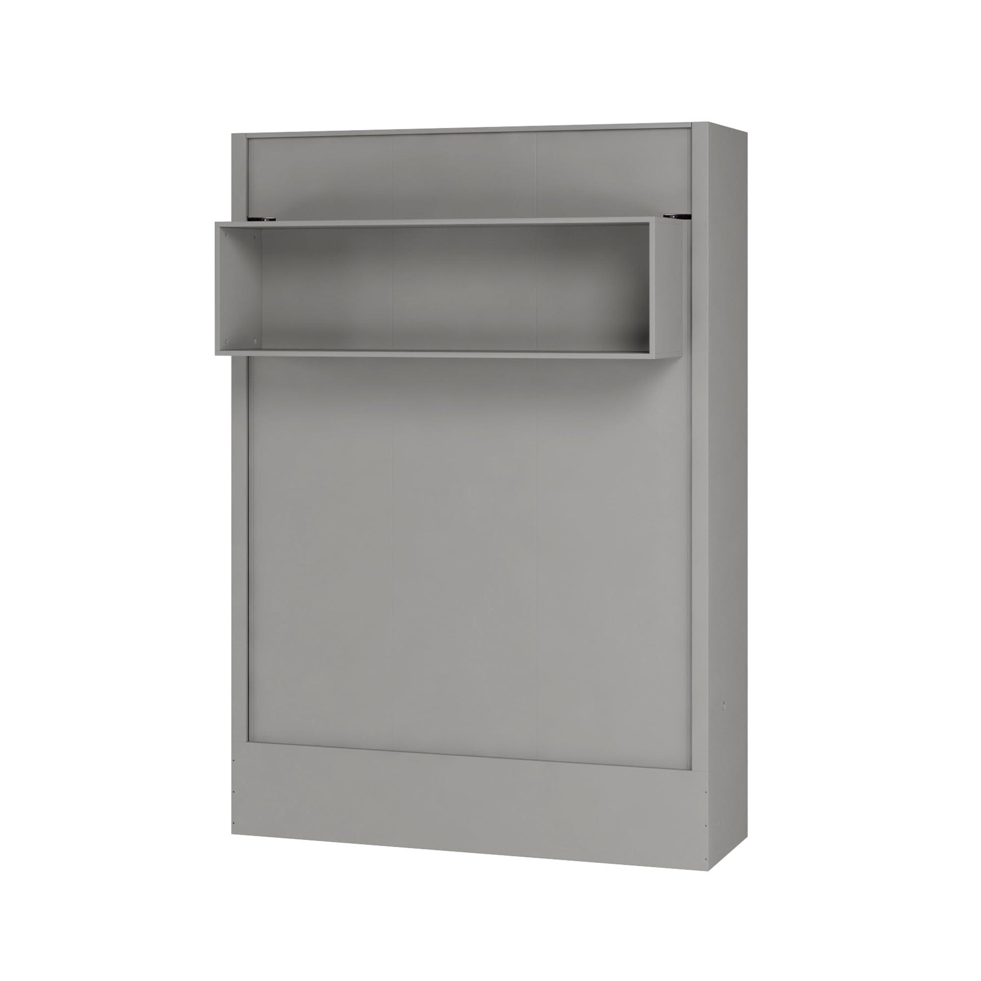 Oakland Living Oakland Living Easy-Lift Queen Murphy Wall Bed in Grey with Shelf