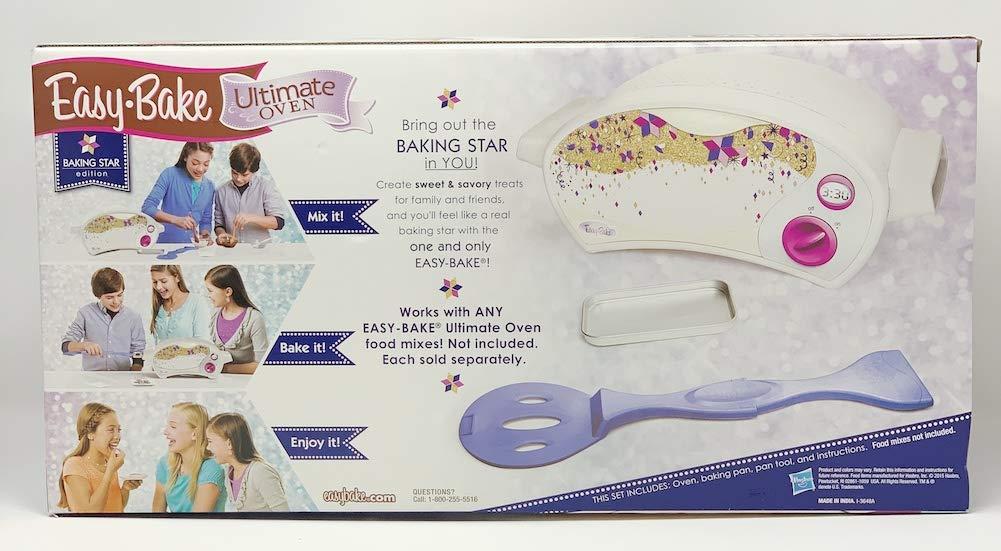 Easy Bake Oven Easy Bake Oven Easy Bake Ultimate Oven Bundle Baking Star Edition + Larger Size 13.8 Oz. 3-Pack Refill Mixes (Pizza, Whoopie Pies and Red Velvet & Strawberry Cakes) + Mini Whisk