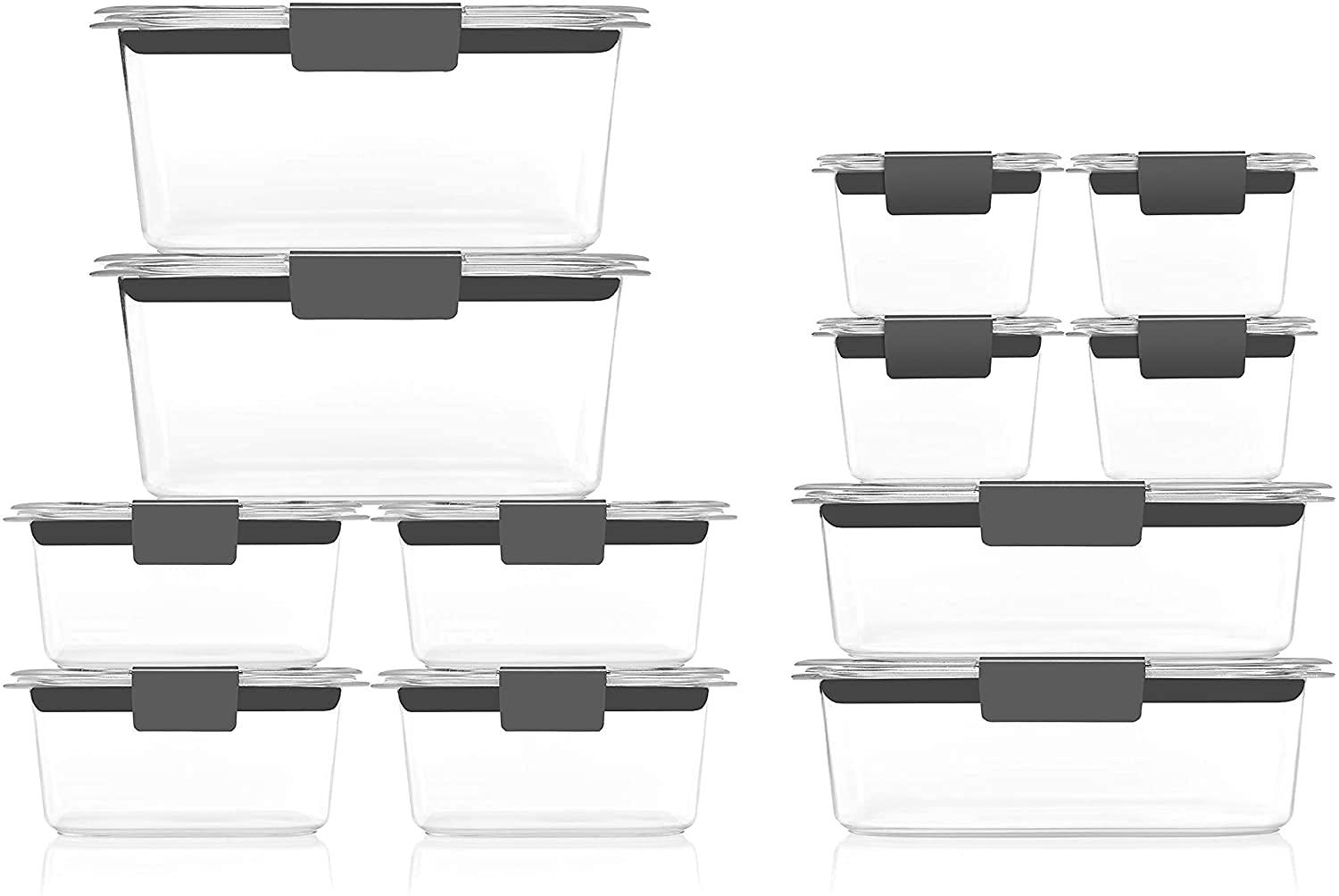 Rubbermaid Rubbermaid Brilliance Glass and Plastic Food Storage Containers (30 Pieces)