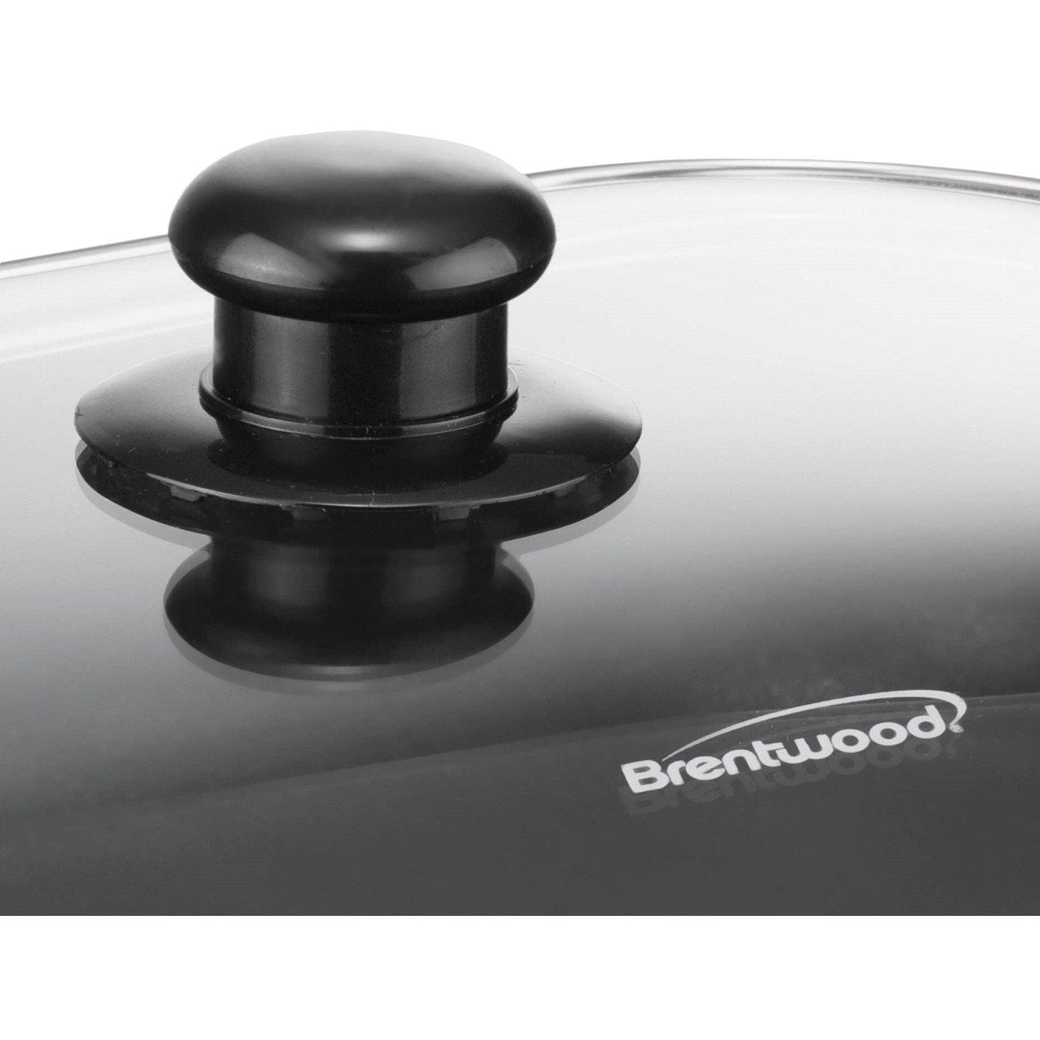 Brentwood Brentwood SK-75 16-Inch Non-Stick Electric Skillet with Glass Lid, Black