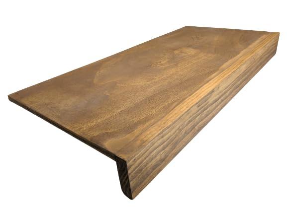 Crafted Palm Wire rack cover removable wood shelf covering for closet, kitchen pantry, bathroom, office, hallway or mudroom shelving wooden board upgrade (28 Inch Length, 12 Inch Deep, Early American)