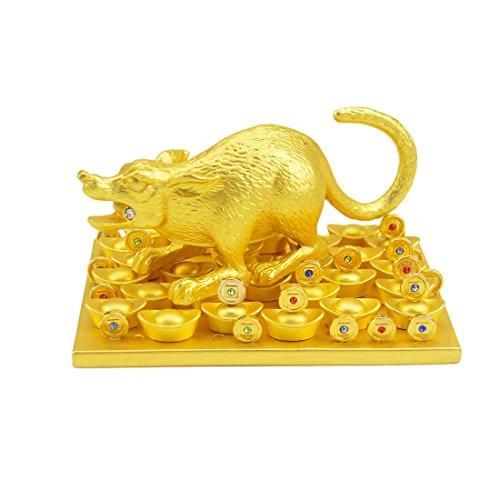 fengshuisale fengshuisale Feng Shui Mongoose with Jewel for Wealth W Red String Bracelet W2530