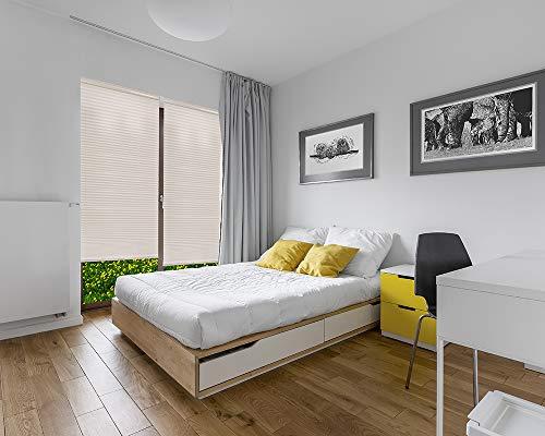 Redi Shade Redi Shade Artisan Select No Tools Custom Cordless Cellular Light Filtering Shades, Cornsilk, 50 1/8 in x 72 in