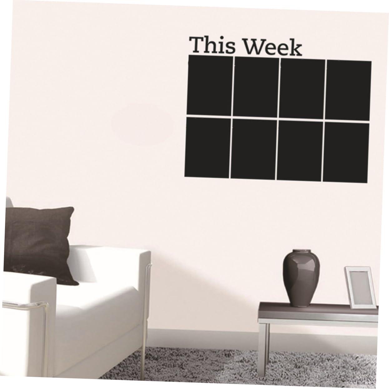 MAGICLULU MAGICLULU 2pcs Stick on Blackboard Kitchen Calendar Menu Chalkboard Chalk Board Calendar Chalkboard Stickers Monthly Planner Blackboard Weekly Menu Blackboard Peel Removable Mural