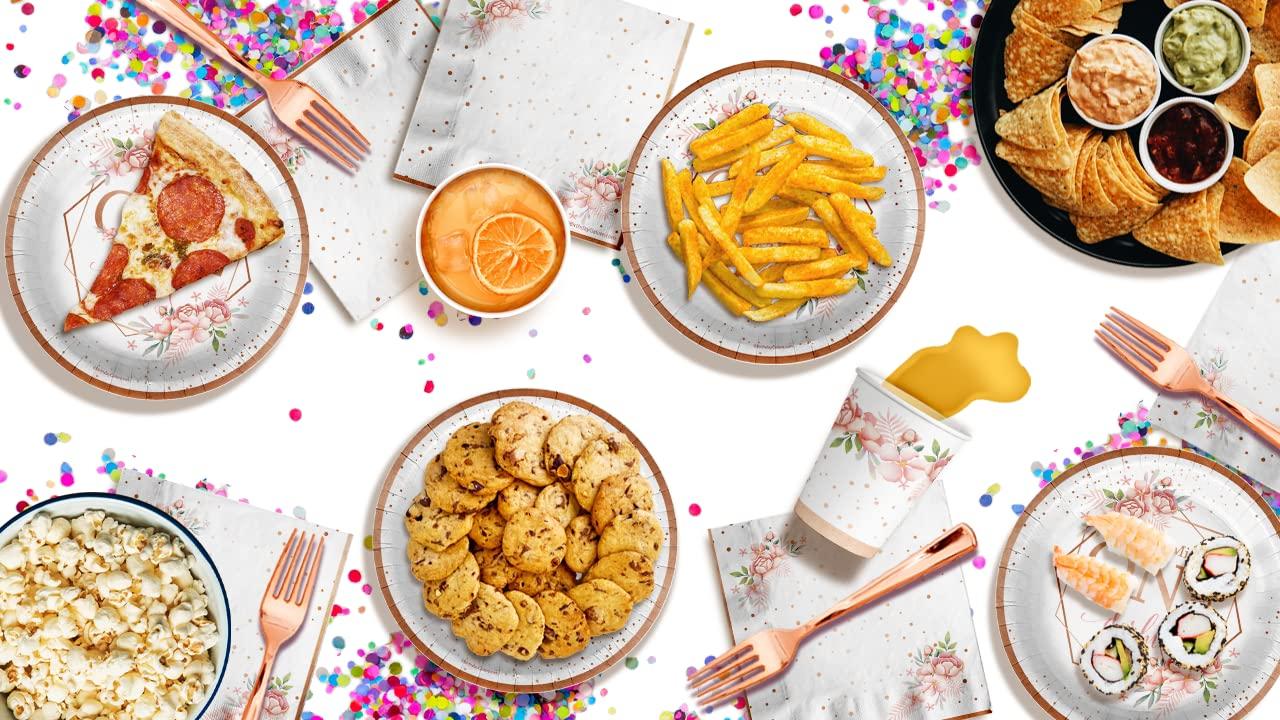 Birthday Galore Little Miss Onederful 1st Birthday Party Supplies Set Plates Cups and Napkins Bonus Forks Tableware Kit for 16