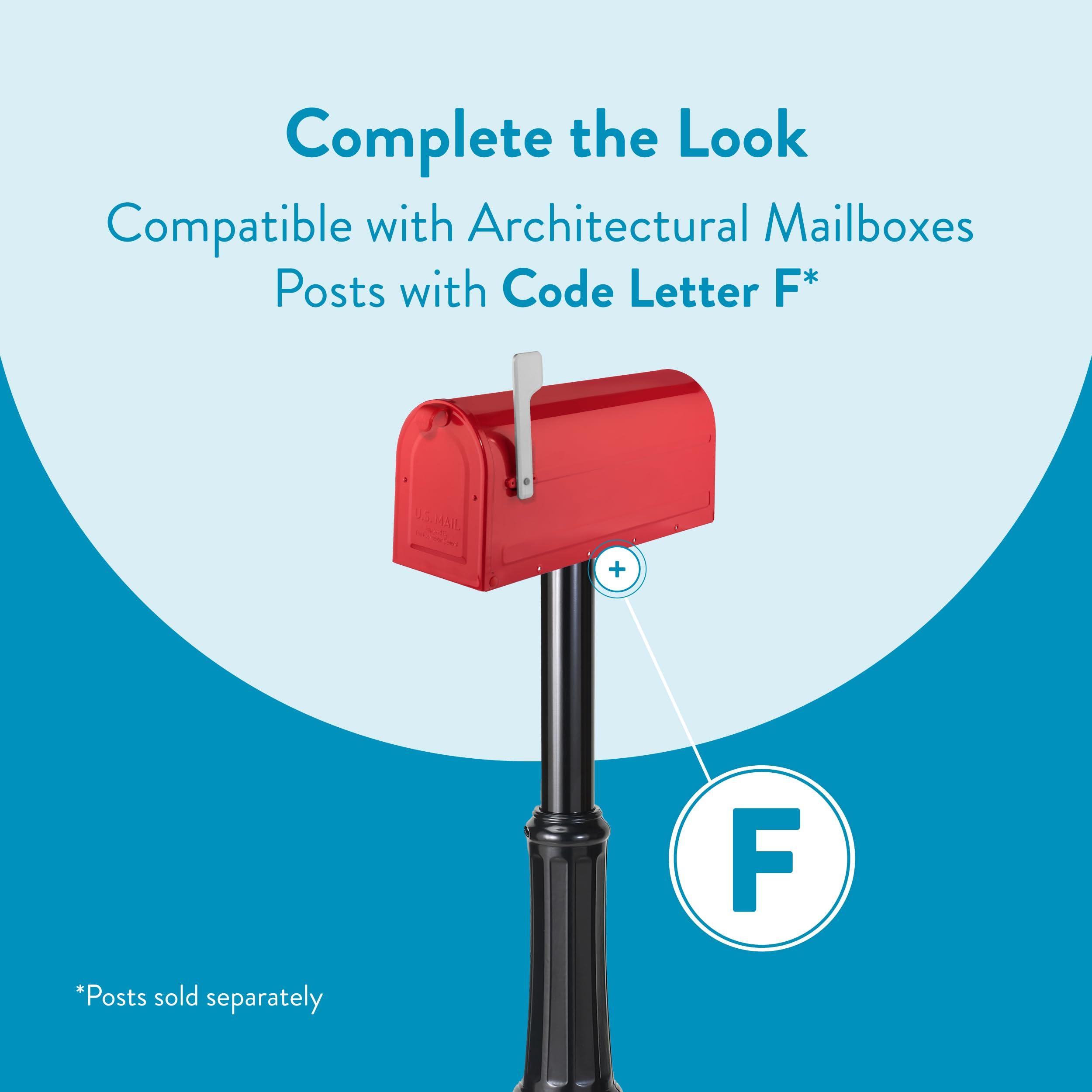 ARCHITECTURAL MAILBOXES ARCHITECTURAL MAILBOXES 7600R MB1 Mailbox, Medium, Red