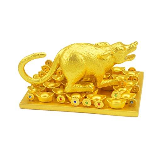 fengshuisale fengshuisale Feng Shui Mongoose with Jewel for Wealth W Red String Bracelet W2530