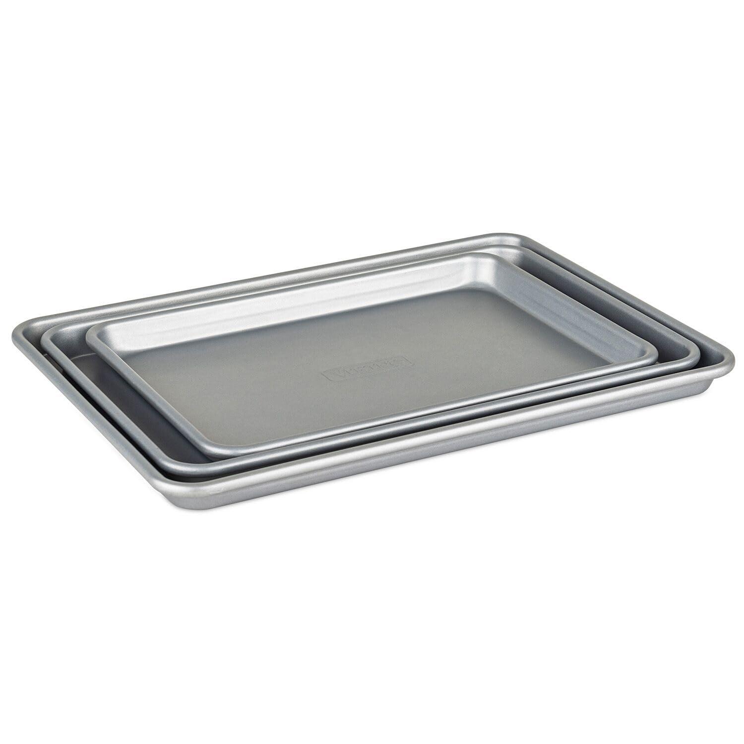 VIKING Viking Culinary Nonstick Baking Sheet 3 Piece Set, Large, Medium & Small, Aluminized Steel, 0.8. mm Gauge
