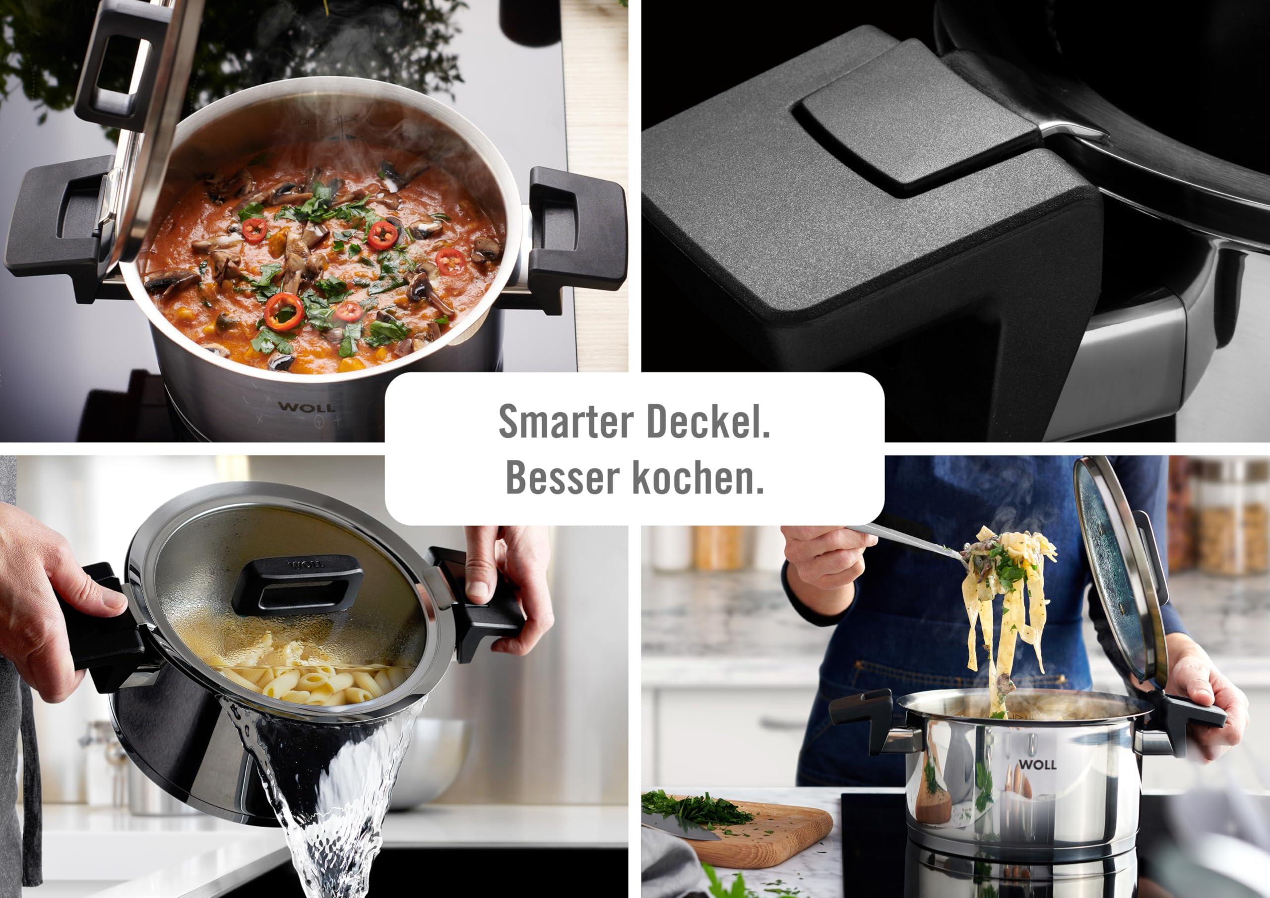 Woll Woll 520NC Concept Stainless Steel Frying Pan Coating, Suitable for Induction Cookers, Diameter 20 cm, Height 4.5 cm