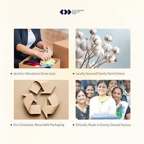 California Design Den California Design Den 100% Organic Cotton King Size Sheet Set, Percale Sheets, Deep Pocket King Sheets, GOTS Certified Luxury Sheets, King Size Cotton Bed Sheets, Blue Hydrangea Sheets