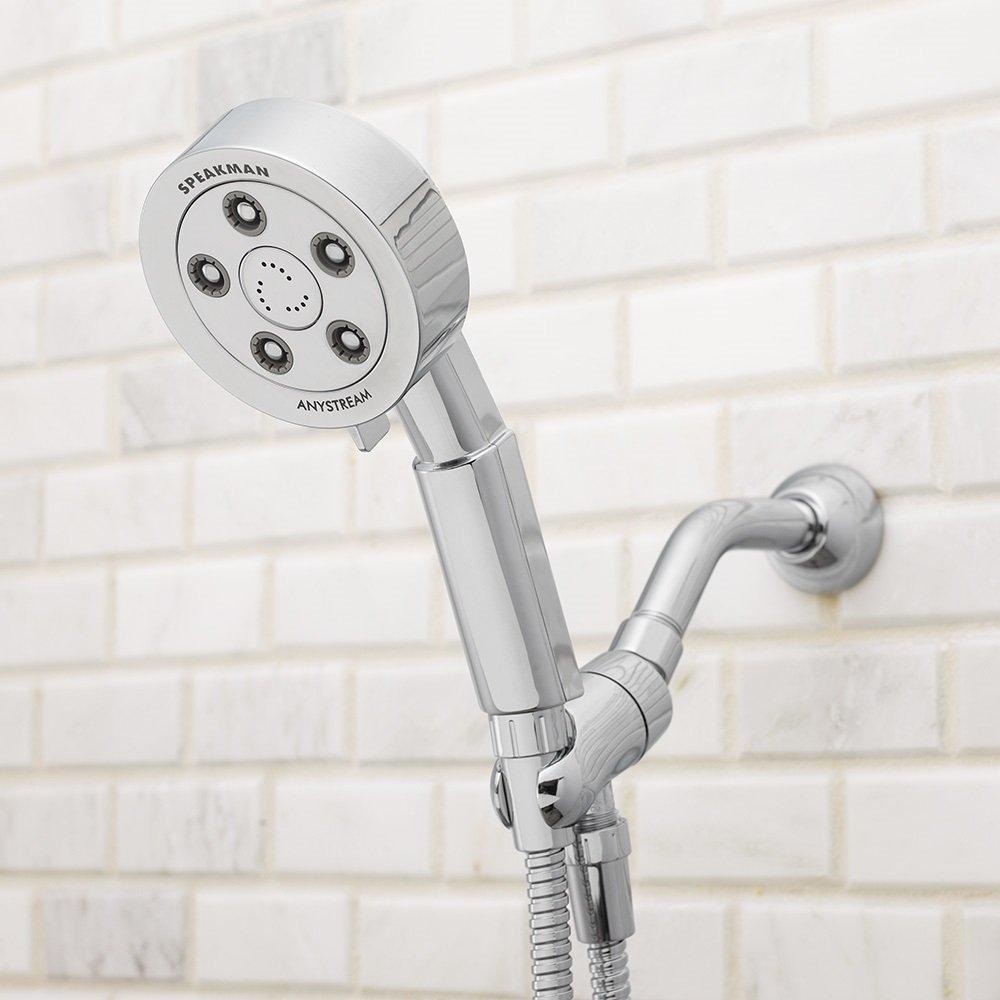 Speakman Speakman VS-3010 Neo Anystream High Pressure Handheld Shower Head with Hose, Polished Chrome, 2.5 GPM