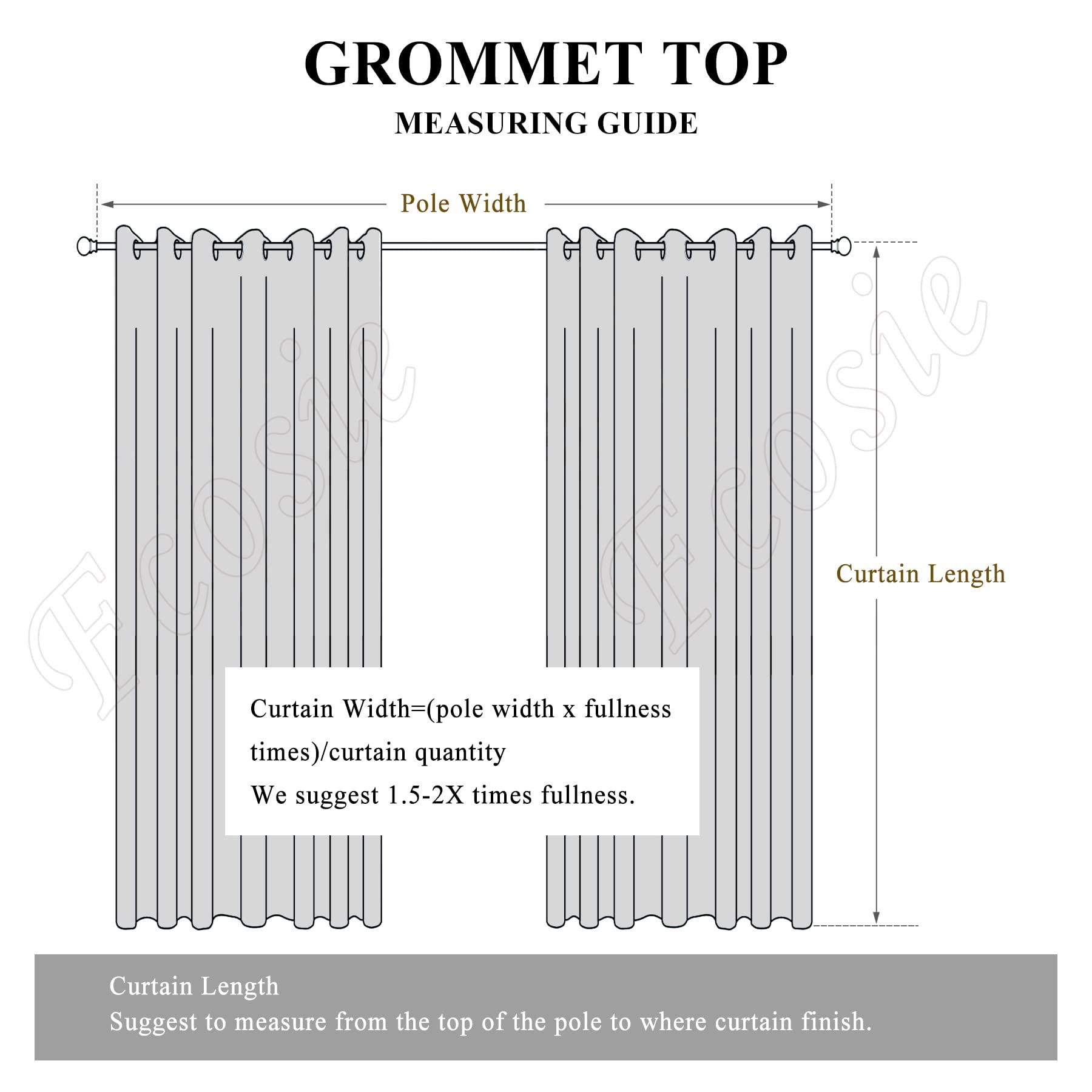 Fcosie Fcosie Extra Long Extra Wide Natural Linen Curtain Panels Drapes Tall Curtains for High Living Room Grommet Draperies Room Darkening Window Treatment, 100" Wide x 240" Long, Orange Copper, 1 Panel