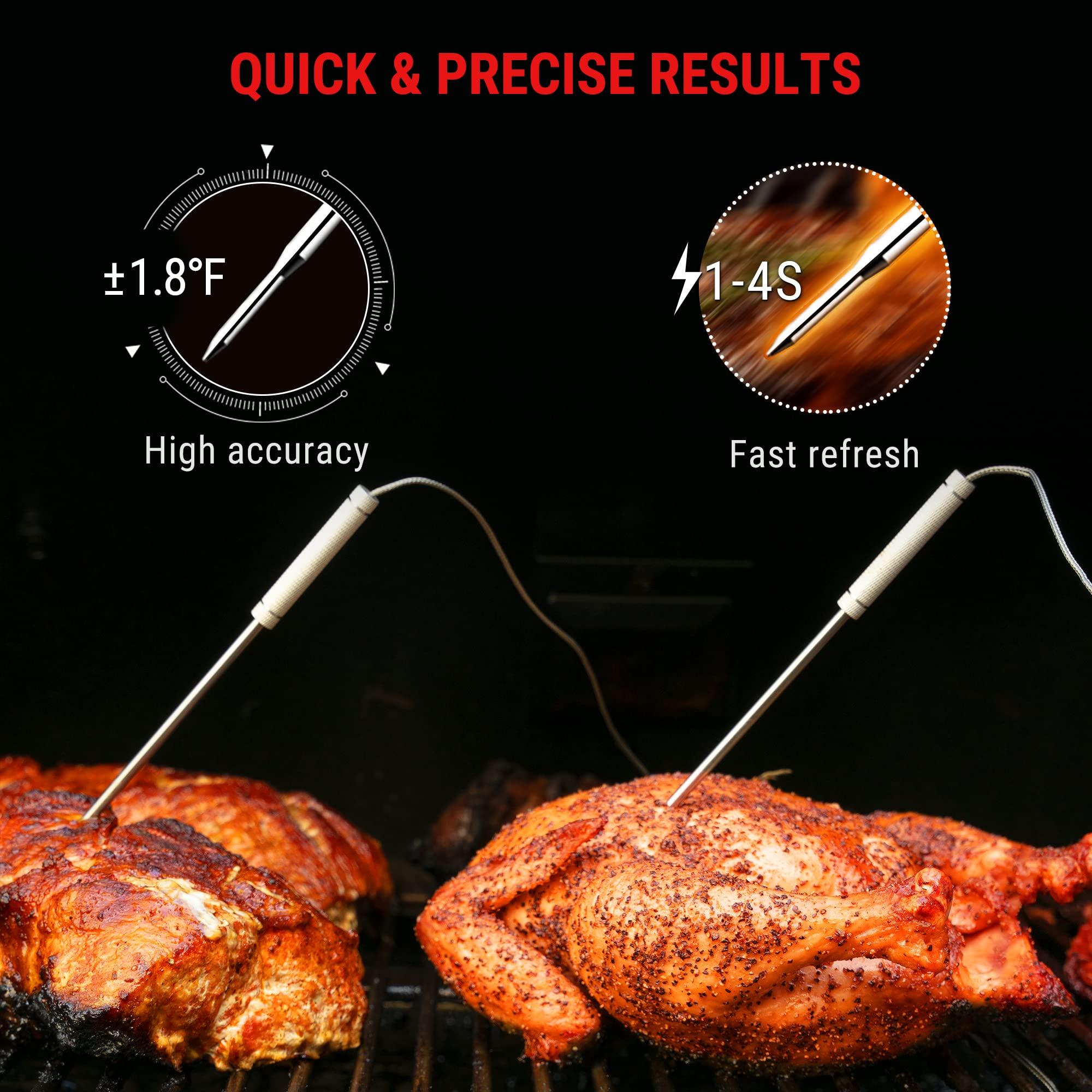 ThermoPro ThermoPro Meat Thermometer Wireless TP28 with Dual BBQ Probe, Grill Thermometer for Outside Grill, Meat Thermometer for Smoker Oven Grill, Digital Food Thermometer for Beef Turkey Lamb