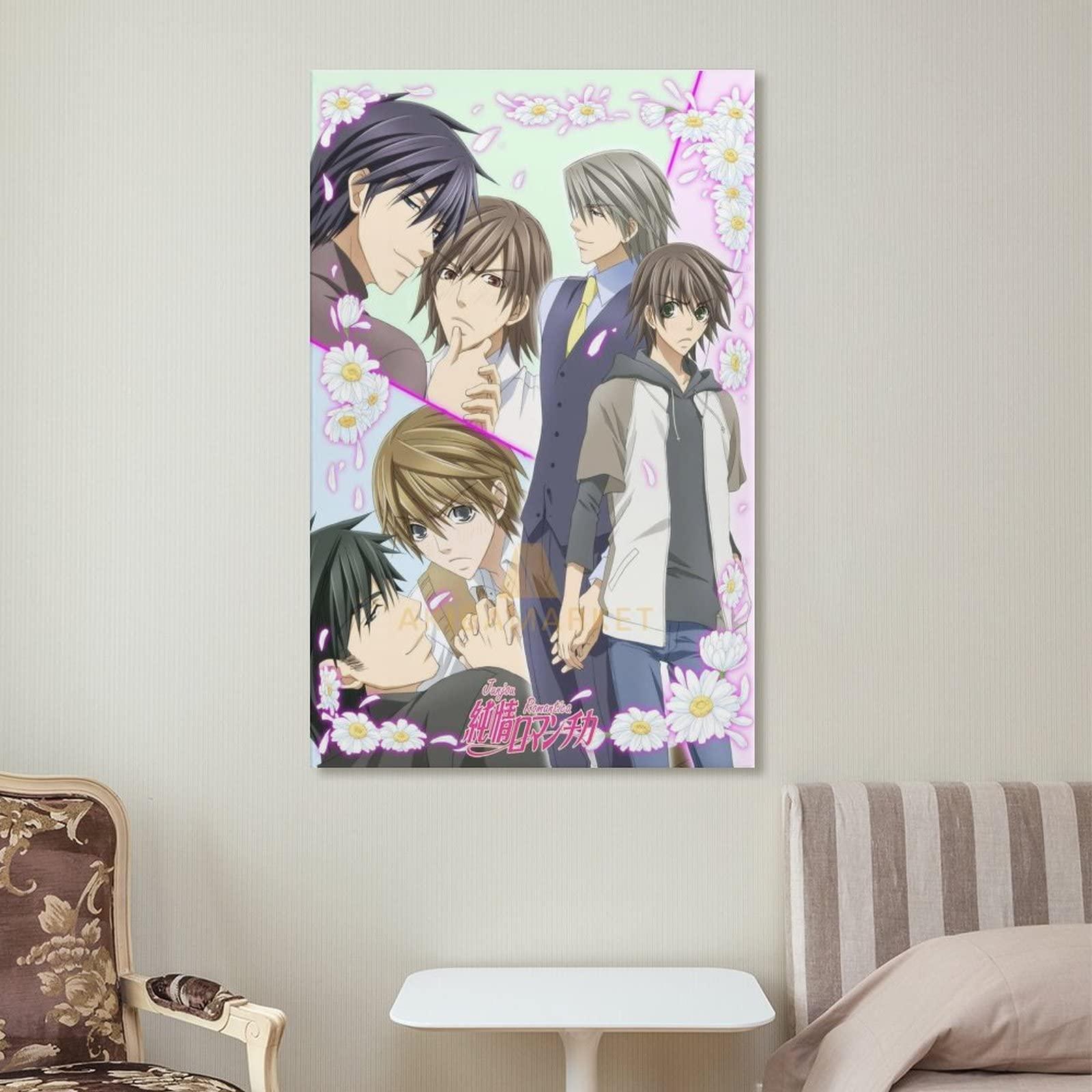 XIANNA XIANNA Junjou Romantica Anime Poster (4) Canvas Art Poster And Wall Art Picture Print Modern Family Bedroom Decor Posters 24x36inch(60x90cm)