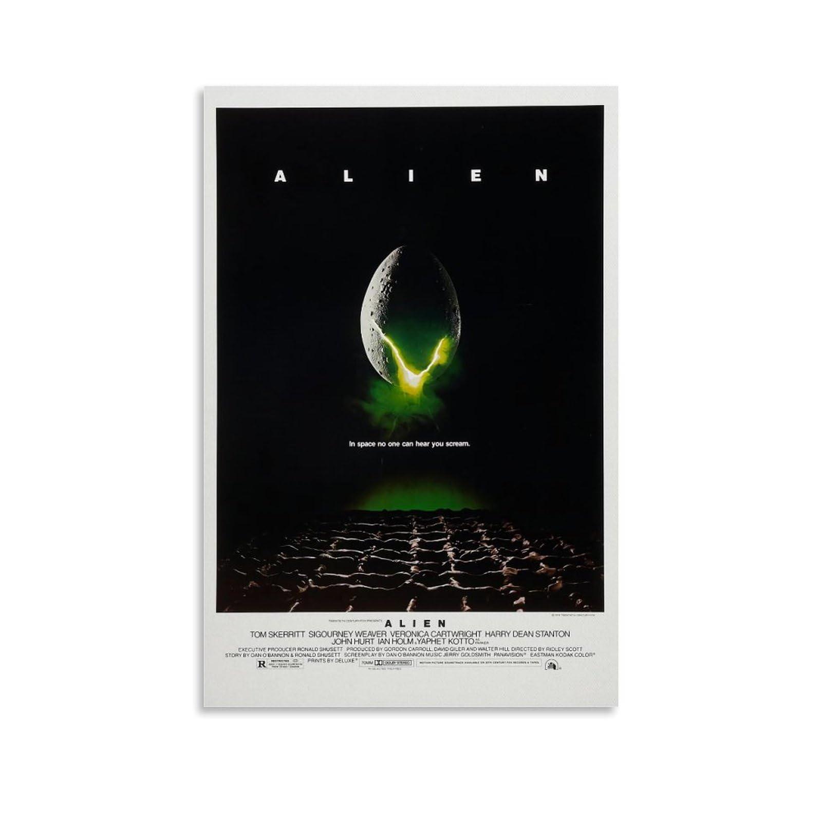 stonek stonek Alien Movie Poster for Room Aesthetic Canvas Wall Art Bedroom Decor 12x18inch(30x45cm), Unframe-style-9