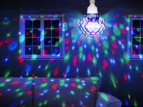ION Audio ION Audio Party Ball | 7" Motorized Spinning Disco Light Projection Bulb with Built-in LED & Beat Sync