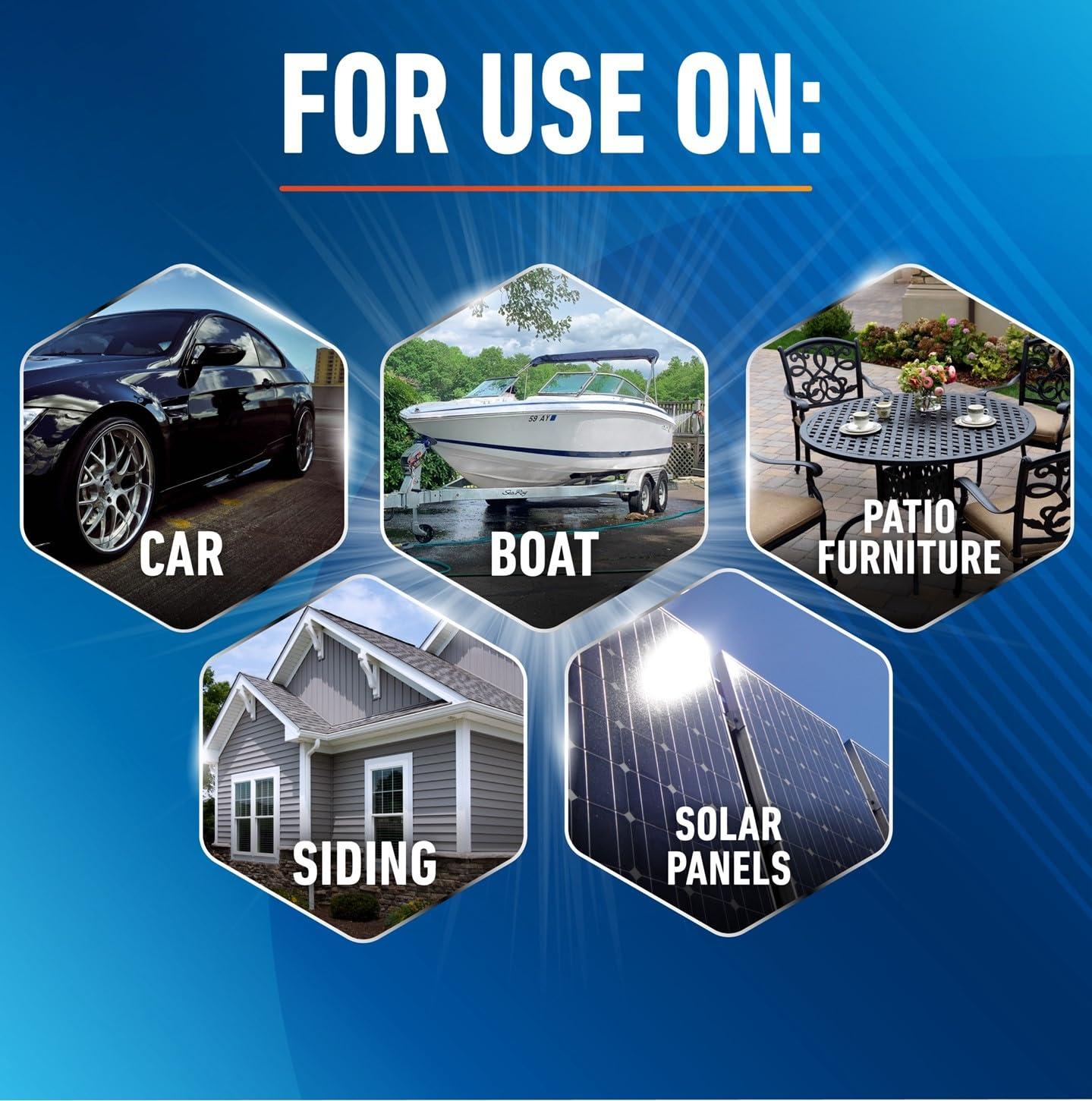 Unger Unger Professional Lock-On 10 Bi-Level Soft Wash Brush  Compatible with Lock-On 48\" Water-Flow Pole, Cleaning Brush, Wash Brush, Outdoor Brush, Great for Patios, Siding, Windows, Cars & Boats