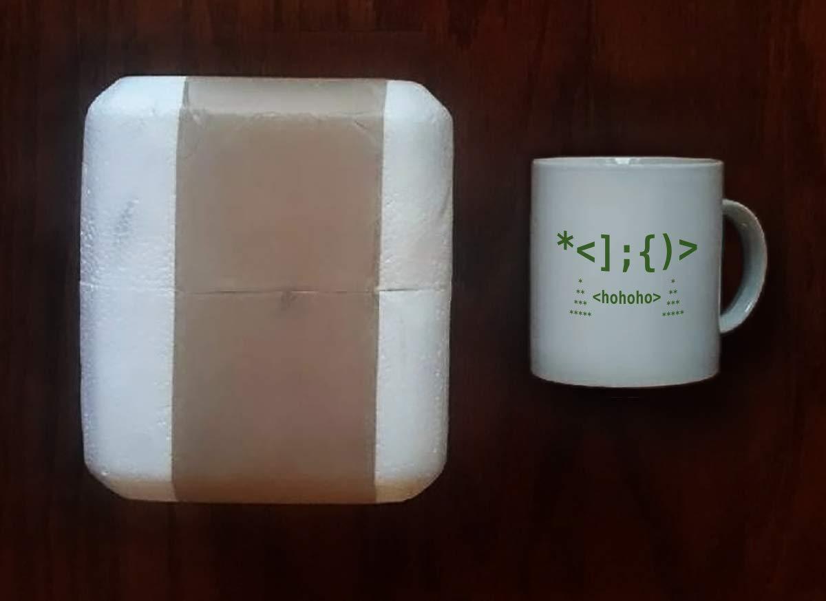 BeeTeeStore Programming Mug Santa Emoticon Xmas Cup - 15 oz White Coffee, Tea Mug Programmer Christmas Cup