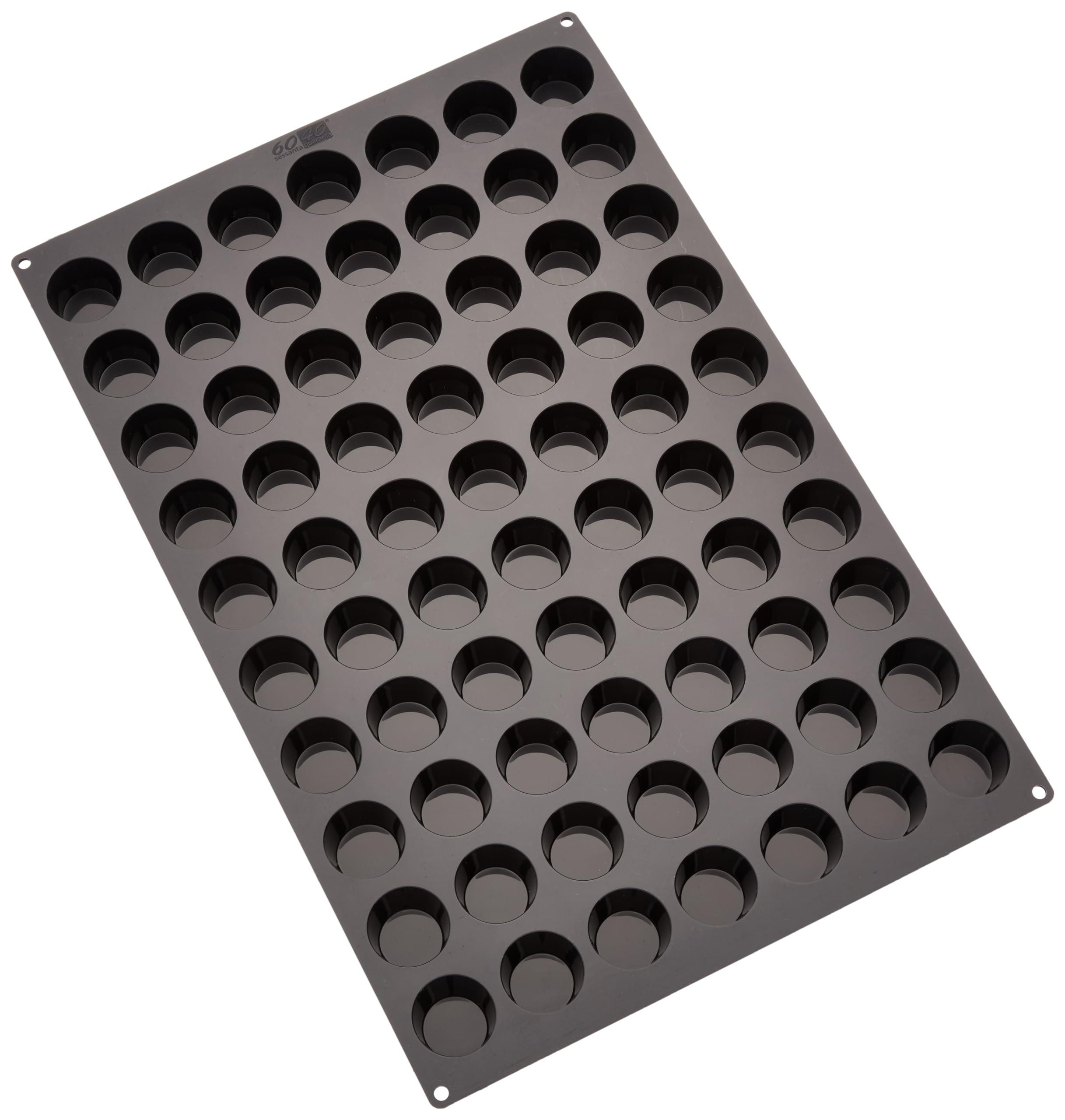 Tellier Louis Tellier Silikomart SQ015 96 Compartment Mini Half Sphere Silicone Baking Mold - 1 3/8" x 1 3/8" x 11/16" Cavities, Silikomart by Louis Tellier