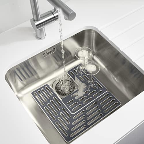 Joseph Joseph Joseph Joseph SinkSaver Adjustable Sink Protector Mat, Non-Slip, Gray