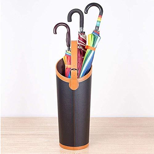 Umbrella stand Umbrella stand Modern, Indoor Umbrella Holder for Entrance Floor Standing Leather Round Umbrella Bucket for Home and Office Lightweight Umbrella Holder Rack