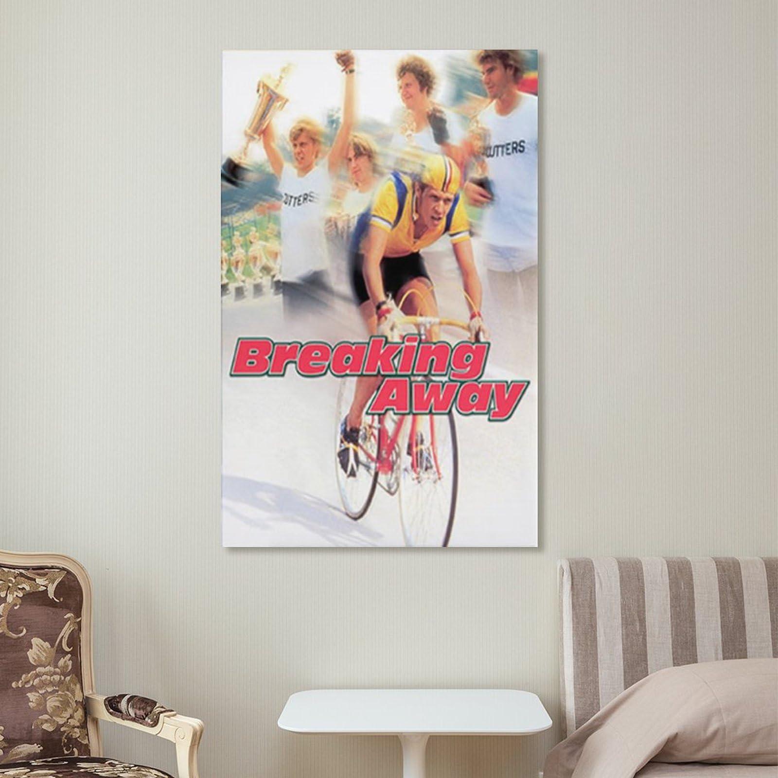 UNBIT Classic Movie Poster Breaking Away Room Aesthetic Poster Print Art Wall Painting Canvas Posters Gifts Modern Bedroom Decor 20x30inch(50x75cm)