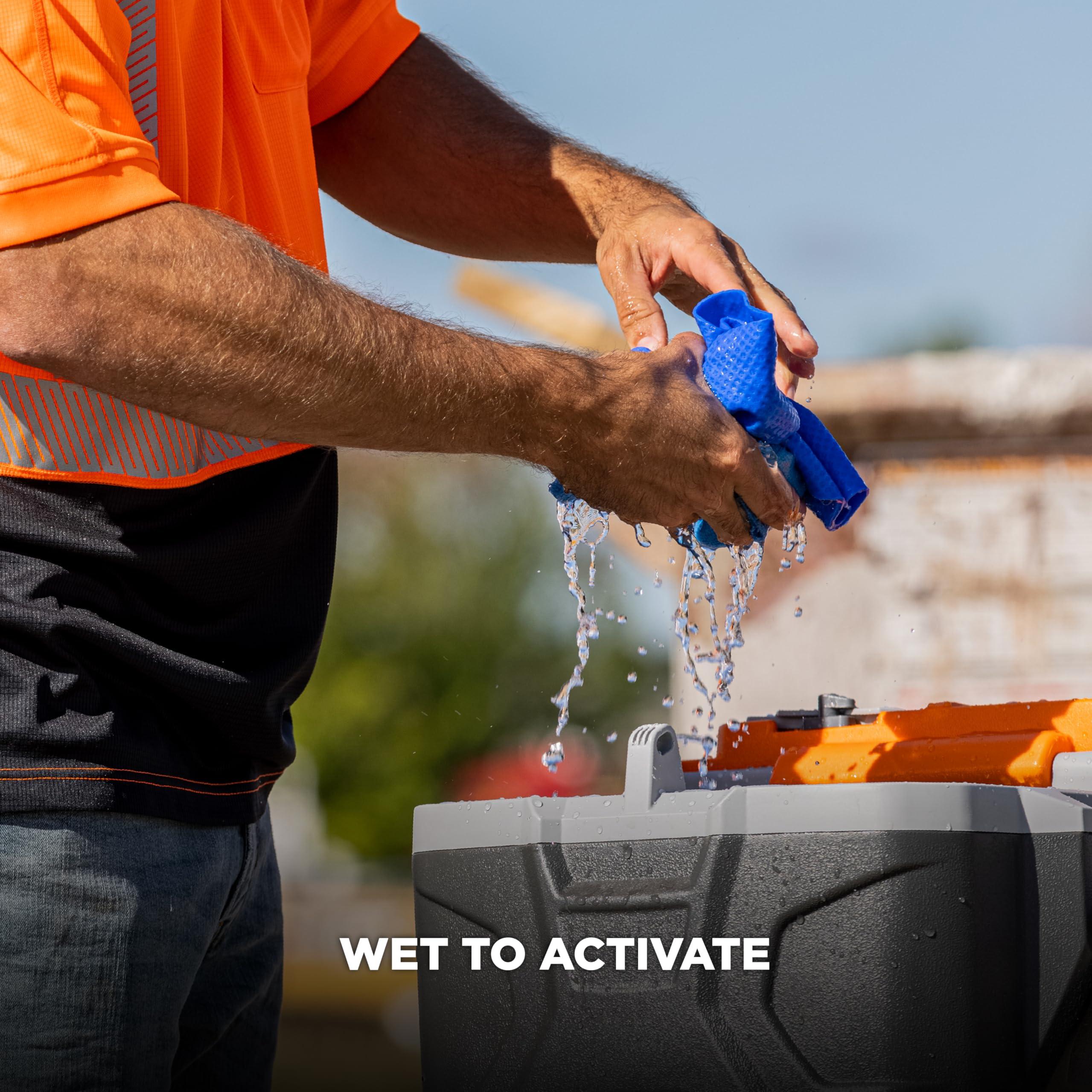 Ergodyne Ergodyne Chill-Its 6602 Evaporative Cooling Towel, Blue 13 inches x 29.5 inches