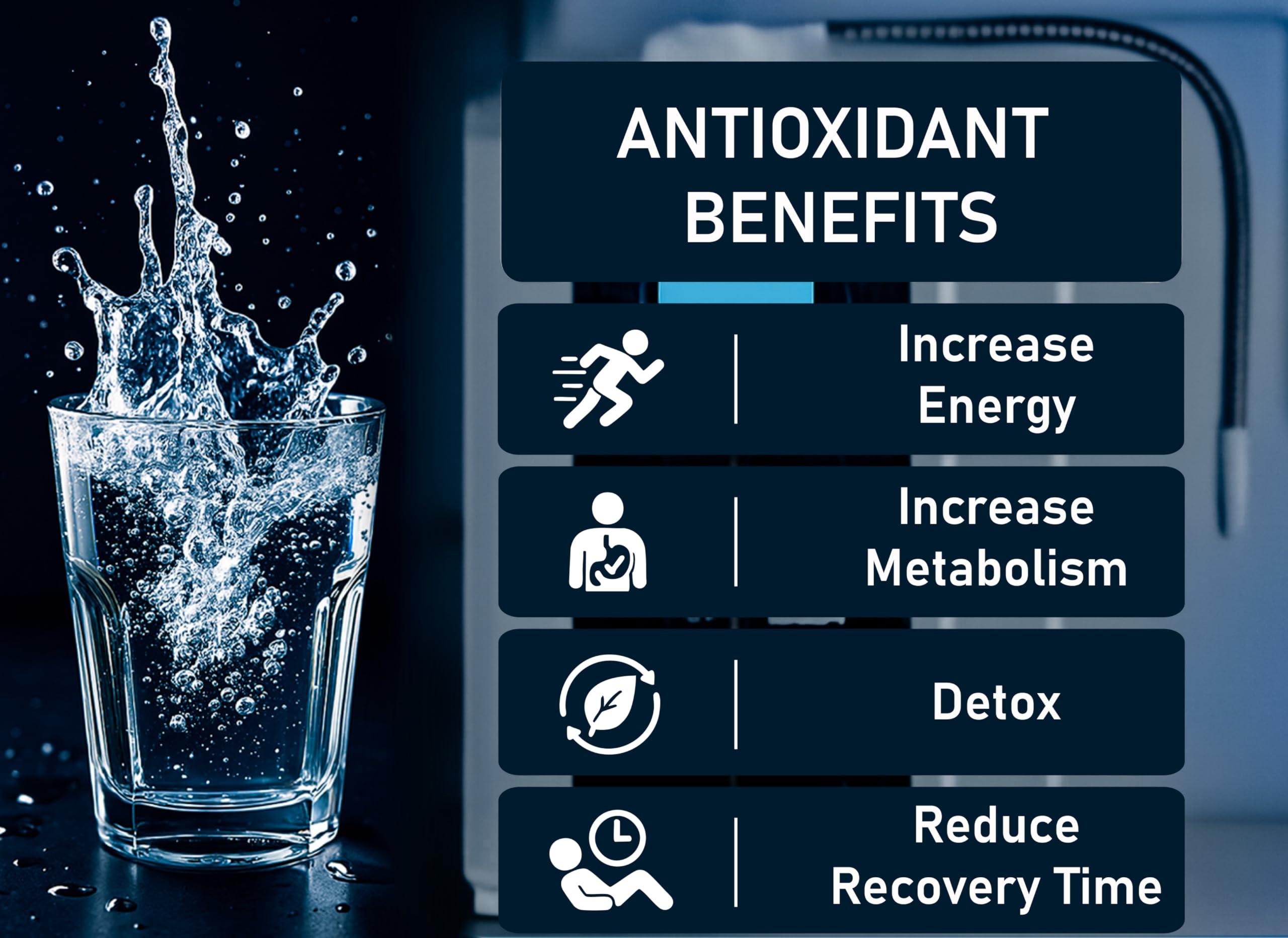 Aqua-Ionizer Pro Aqua Ionizer Deluxe 7.0 | Water Ionizer | Alkaline Water Filtration System | Produces pH 4.5-11.0 | Up to -800mV ORP | 4000 Liters Per Filter | 7 Water Settings