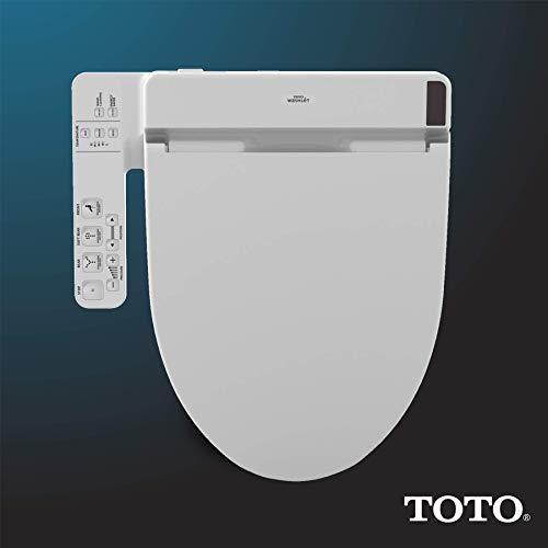 TOTO TOTO SW2014#01 A100 Electronic Bidet Toilet Cleansing Warm Water and Heated Seat, Elongated, Cotton White
