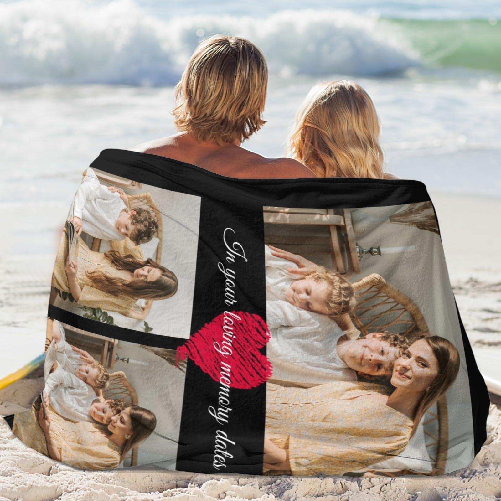 Customization of lover Custom Photo Blanket for Kids Adult Picture Personalized Blanket and Customized Blankets as Mothers Day Birthday Anniversary Valentine\'s Day Gifts
