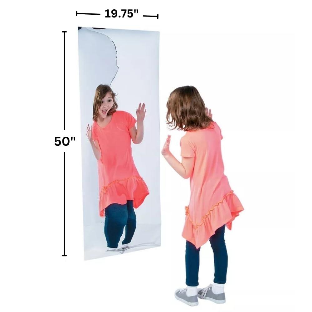 Fun Express Fun Express Funhouse Mirror - Unleash Joy and Amusement with The Fun House Mirror Over 4 feet Tall - Elevate Your Event with Carnival Mirror Magic - VBS Vacation Bible School Supplies/Decor