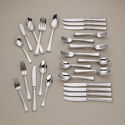 Gorham Gorham Column 45-Piece Flatware Set, 6.70 LB, Stainless